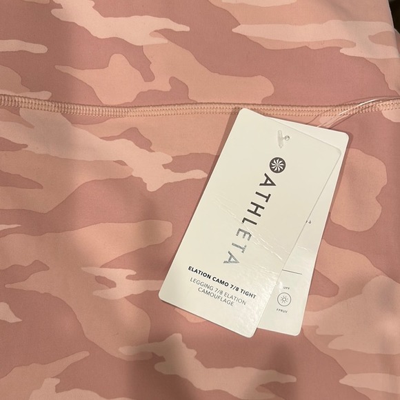 Athleta Elation Camouflage 7/8 Elation Camo Tight 7/8 Length in Pink Size 3X - Picture 4 of 4